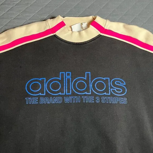 Adidas Originals Racing Legacy Firebird Sweater Black Pink 3-Stripe Women M - Picture 3 of 9
